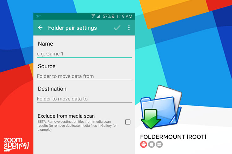اپلیکیشن Folder Mount: انتقال دیتای بازی‌ها به حافظه‌ی خارجی (روت) - زوم اپ