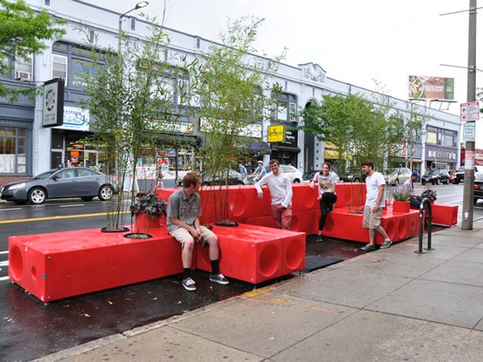خلاقیت در طراحی نیمکت و فضاهای استراحت خیابانی