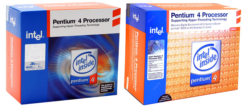 پردازنده پنتیوم 4 اینتل intel pentium 4 cpu box