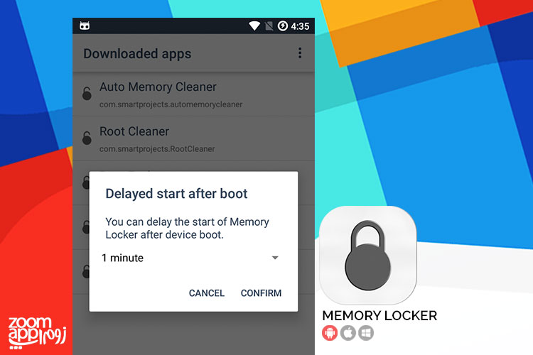 جلوگیری از بسته شدن خودکار برنامه ها توسط Memory Locker (نیازمند روت) - زوم‌اپ