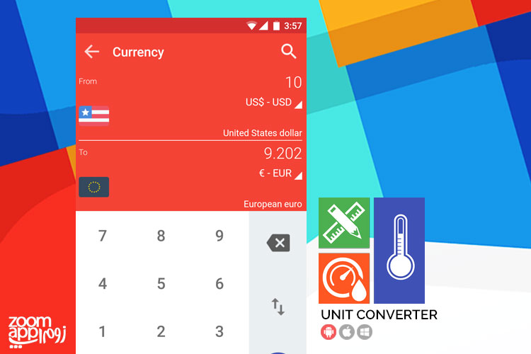 اپلیکیشن Unit Converter: تبدیل واحدها در اندروید - زوم‌ اپ