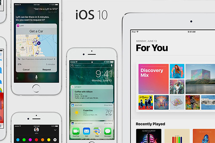 اولین نسخه‌ی بتای عمومی iOS 10 امروز منتشر شد