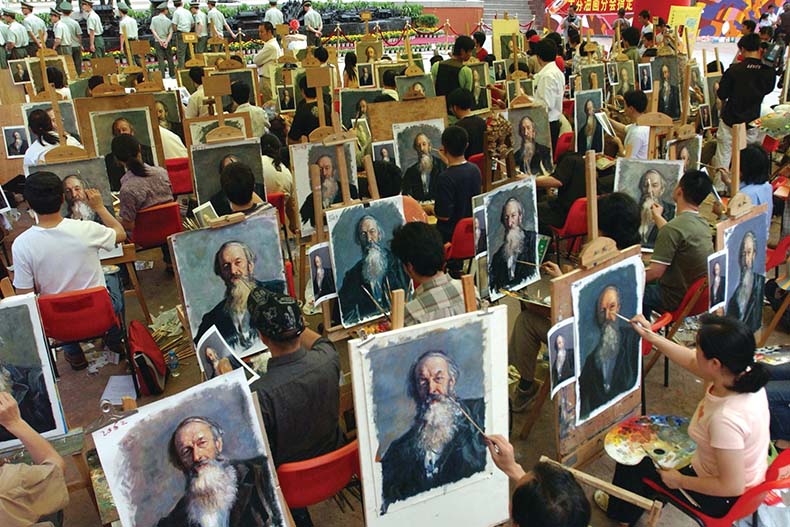 روستای دافن: مرکز کپی نقاشی‌ های مشهور در چین
