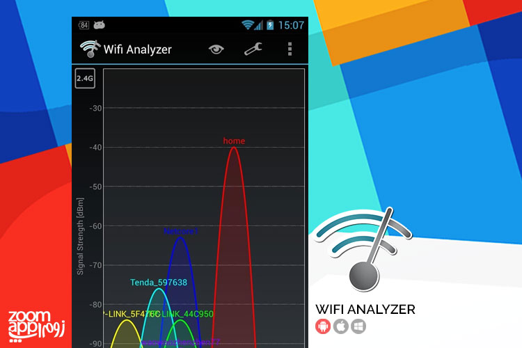 اپلیکیشن Wifi Analyzer: بررسی و نظارت بر سیگنال مودم - زوم اپ