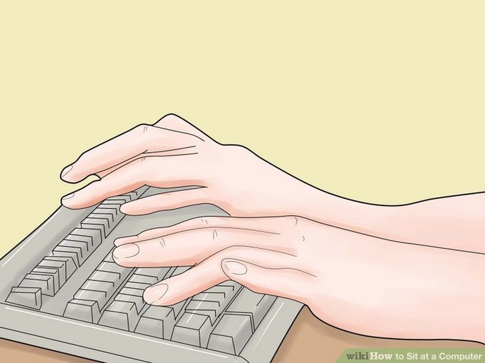 how to sit at a computer