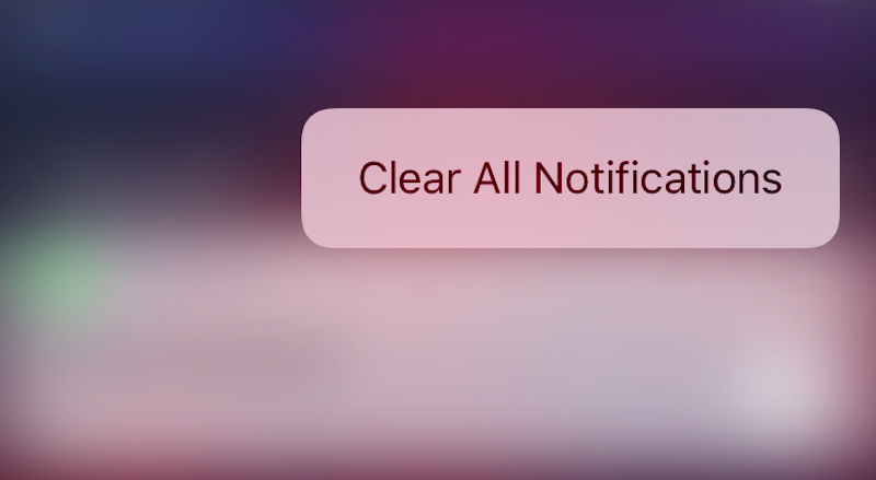 Clear All Notifications