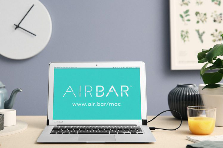 گجت 99 دلاری AirBar مک بوک ایر را به نمایشگر لمسی مجهز می کند