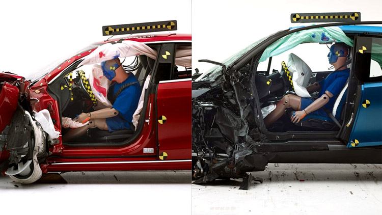 BMW i3 & Tesla Model S Crash Test