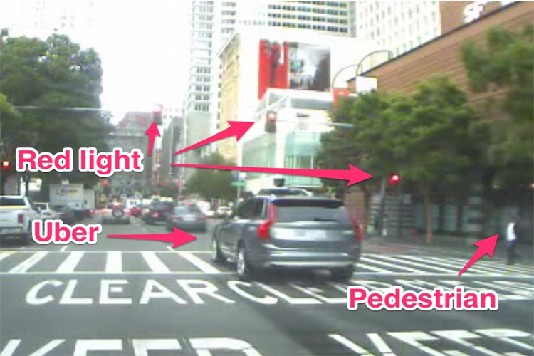 خودرو خودران اوبر از شش چراغ‌ قرمز در سان فرانسیسکو عبور کرد