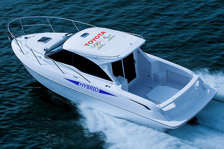 قایق هیبریدی تویوتا در طول مسابقات المپیک ۲۰۲۰ آزمایش خواهد شد