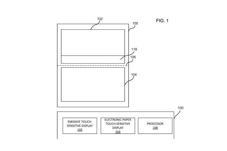 مایکروسافت پتنت تبلت مجهز به صفحه e-ink ثبت کرد