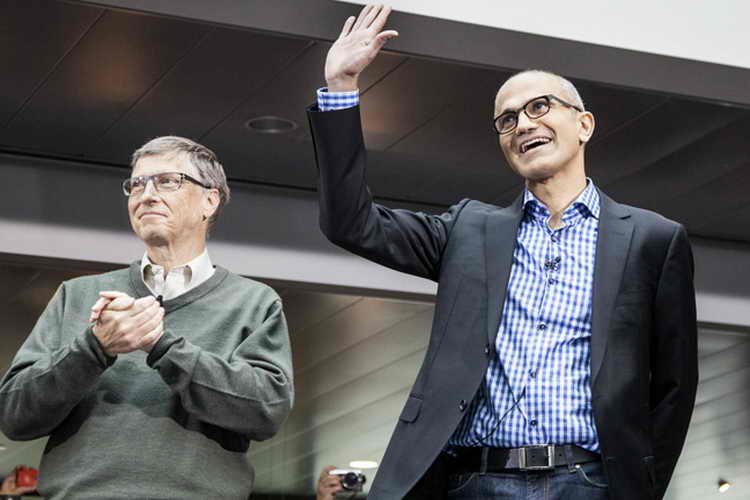 Satya Nadella & Bill Gates