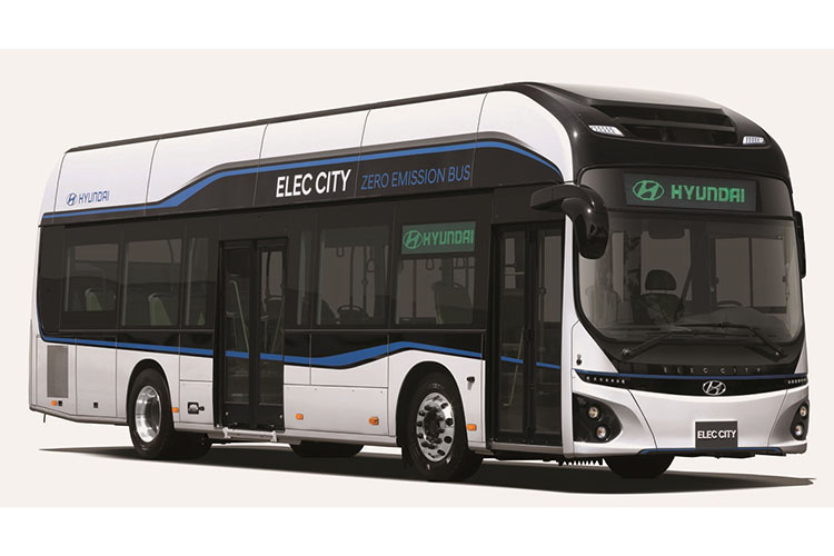 اولین اتوبوس الکتریکی هیوندای، آماده‌ی تولید شد