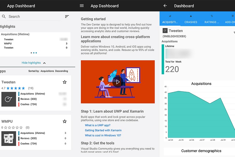 اپلیکیشن Windows Dev Center برای اندروید منتشر میشود