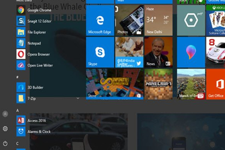 چگونه منوی استارت ویندوز 10 را شفاف کنیم