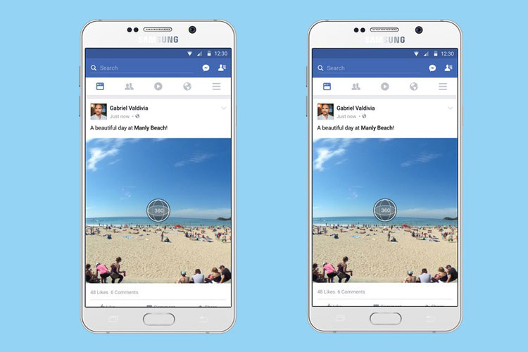 فیسبوک از تصاویر 360 درجه در فید خبری خود پشتیبانی می‌کند