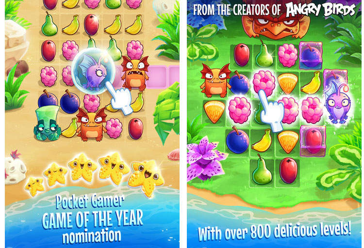 بازی موبایل Nibblers؛ از بین بردن میوه های هم شکل