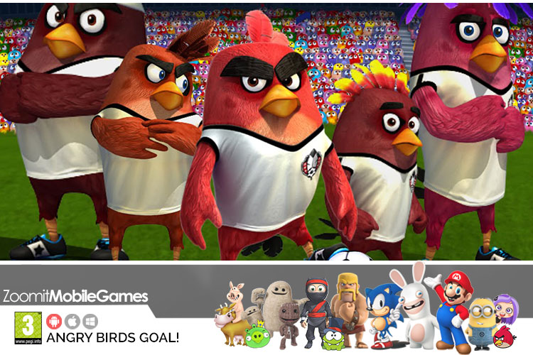  بازی موبایل Angry Birds Goal!؛ پرندگان خشمگین فوتبالیست می‌شوند