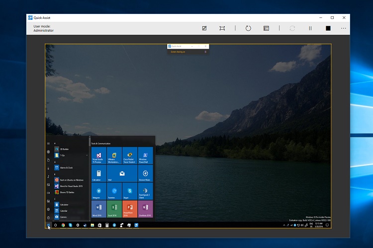 مایکروسافت نرم افزار رقیب Team Viewer برای ویندوز ۱۰ می‌سازد