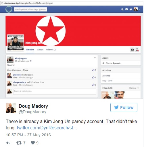 north korea social network