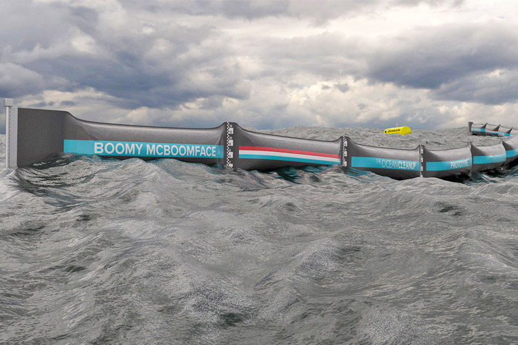 دیوار شناور ۱۰۰ متری، زباله های شناور دریا و اقیانوس ها را جمع آوری می کند