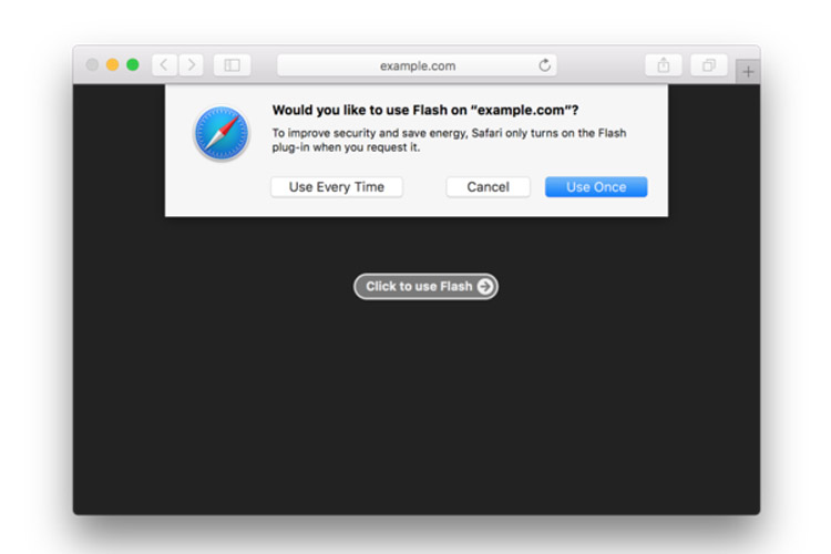 پلاگین فلش در مرورگر سافاری ۱۰ macOS Sierra بصورت پیش فرض غیرفعال خواهد بود
