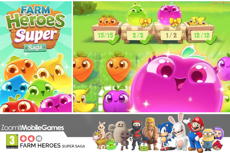 بازی موبایل Farm Heroes Super Saga؛ وقتی میوه ها جان میگیرند