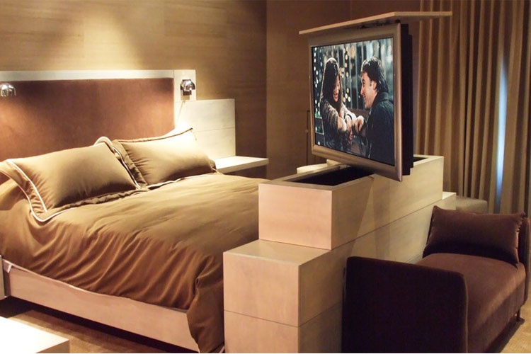 روش‌ هایی ایده‌ آل برای مخفی کردن تلویزیون در اتاق خواب