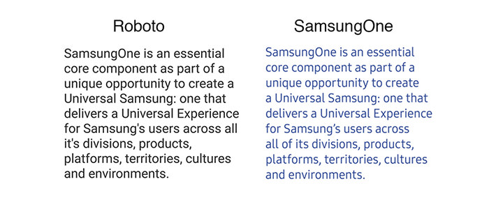فونت SamsungOne
