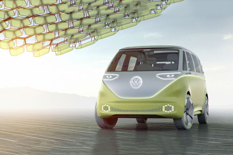 فولکس واگن خودروی مفهومی I.D. Buzz را با فناوری‌ خودروی هوشمند انویدیا تجاری می‌کند