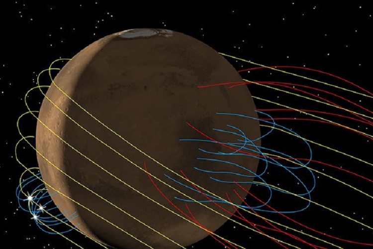 شناسایی دنباله مغناطیسی منحصربه‌فرد در مریخ توسط ناسا