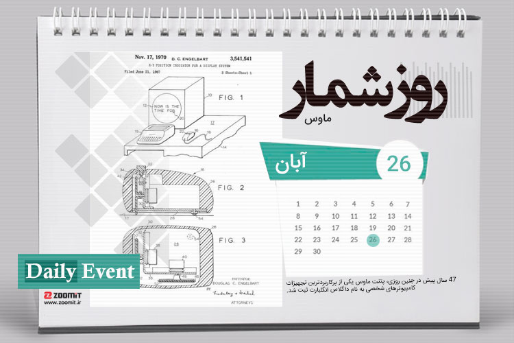 ۲۶ آبان: ثبت پتنت ماوس کامپیوتر
