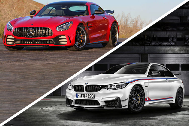 درگ تماشایی بی ام و M4 DTM و مرسدس AMG GT R