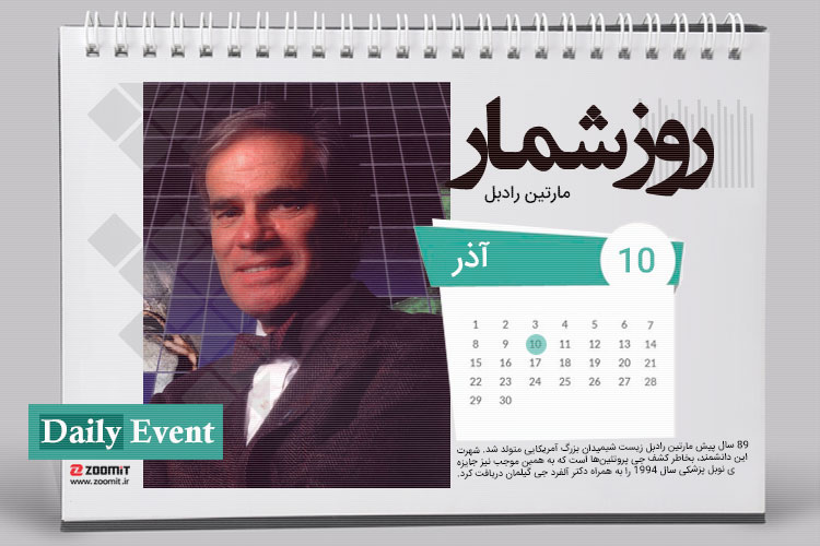 ۱۰ آذر: تولد مارتین رادبل زیست شیمیدان و کارشناس غدد مولکولی
