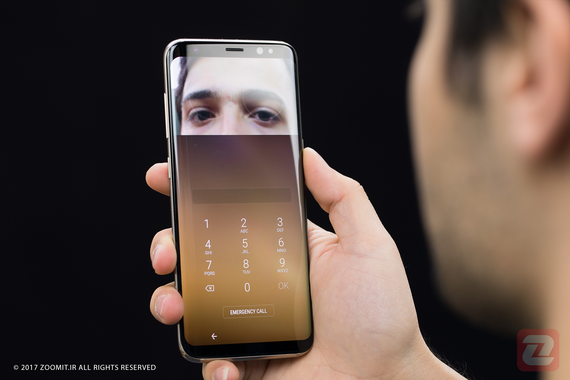 سنسور تشخیص عنبیه چشم گلکسی اس 8 از فناوری اثر انگشت FBI امنیت بیشتری دارد