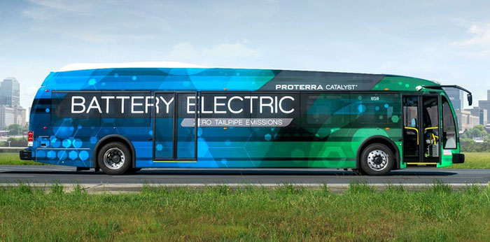 اتوبوس الکتریکی پراترا Proterra bus