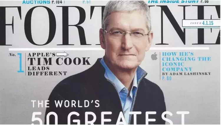 Tim Cook on fortune