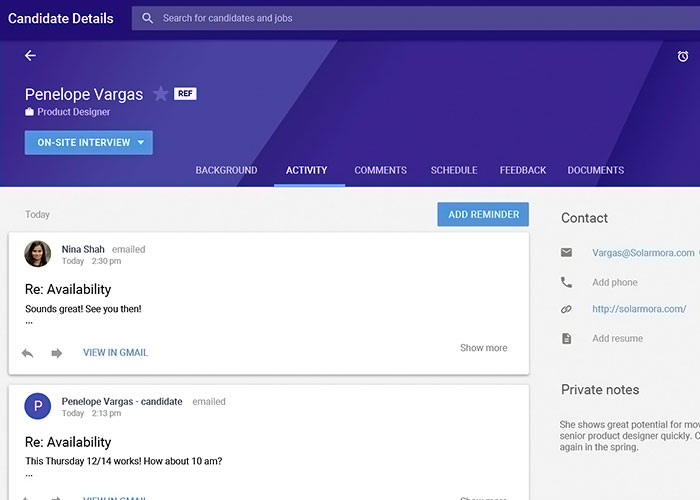 گوگل اپلیکیشن Hire را برای کسبوکارها منتشر کرد