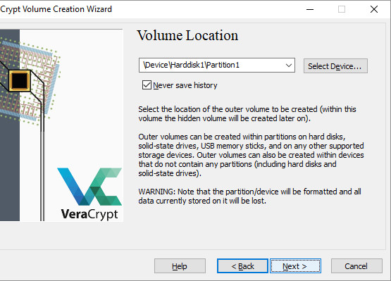 VeraCrypt-Location