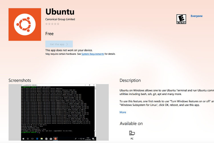 ubuntu-windows-store