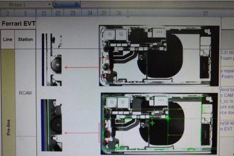 تصویری از روند تولید آیفون 8، شارژر وایرلس آن را نشان می‌دهد