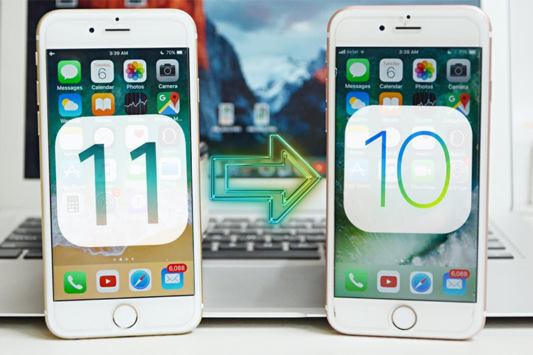 آموزش دانگرید آیفون و آیپد اپل از iOS 11 به iOS 10.3.3