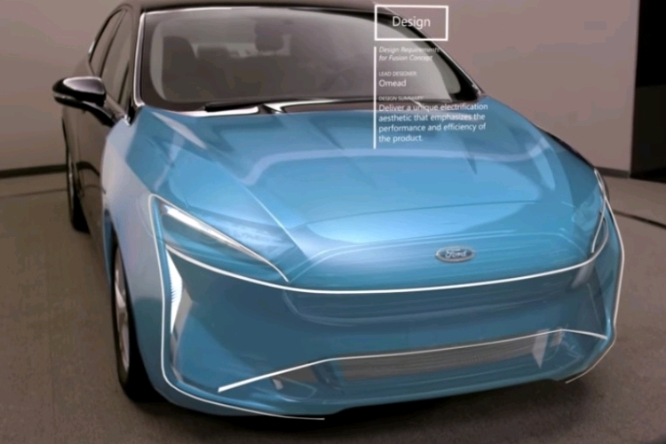 فورد برای طراحی خودرو از هولولنز مایکروسافت استفاده می‌کند