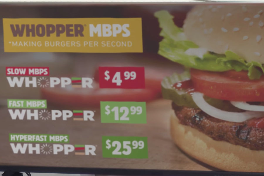 بی‌طرفی اینترنت و تأثیر آن بر فروش همبرگر در یک فست فود