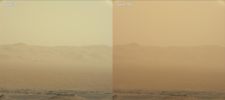 طوفان شن  مریخ