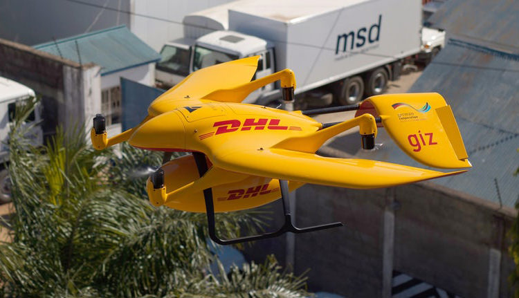 DHL Parcelcopter delivery drone / هواپیمای خودران تحویل پارکلکوپتر DHL