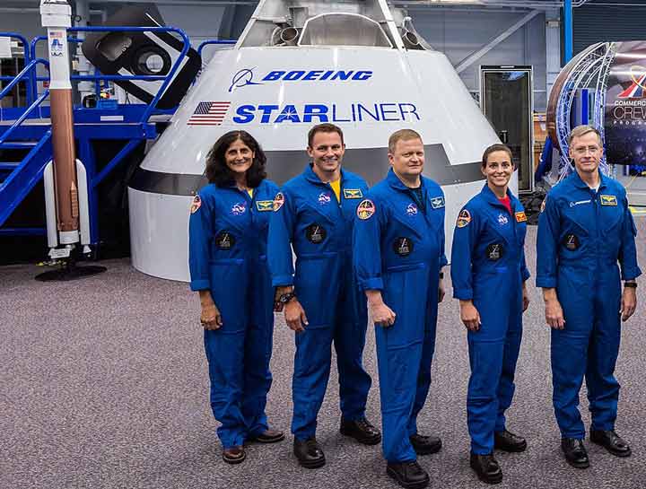 فضانوردان برگزیده دو مأموریت ابتدایی شرکت بوئینگ 