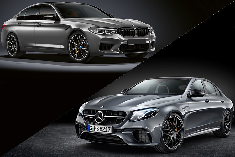 درگ تماشایی بی ام و M5 و مرسدس AMG E63