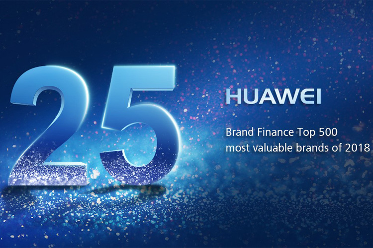 هواوی به رتبه‌ی ۲۵ رده‌بندی Brand Finance Global 500 رسید