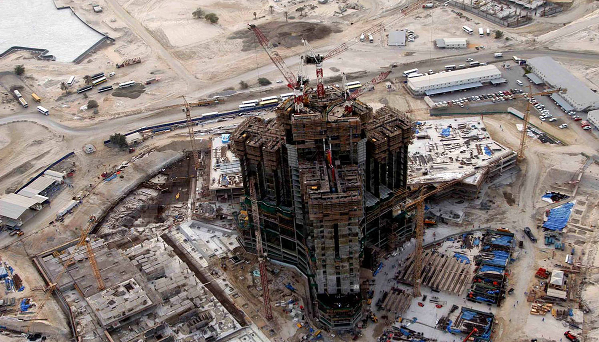 برج خلیفه در حال ساخت